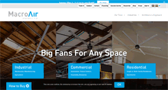 Desktop Screenshot of macroairfans.com